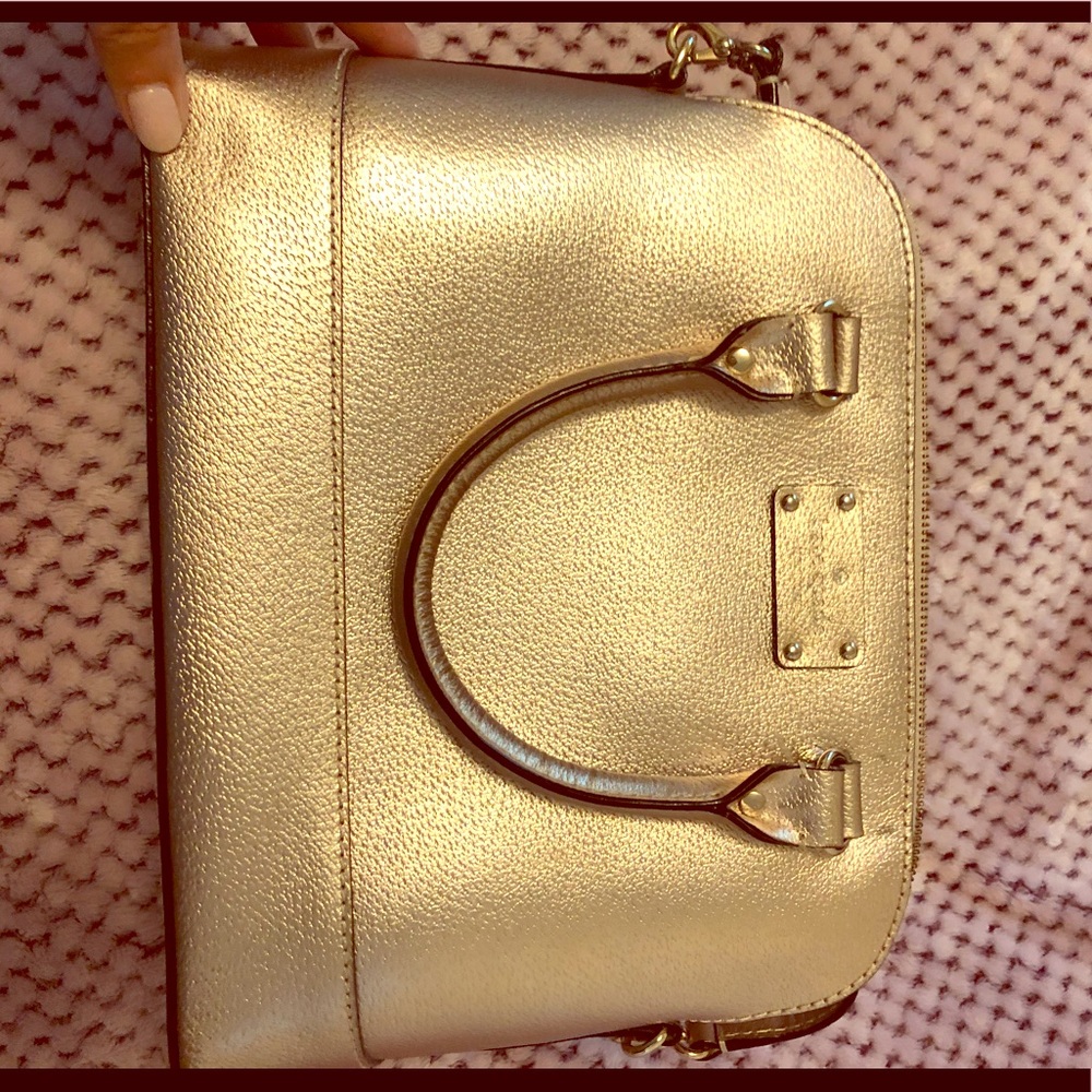 Rose Gold Kate Spade handbag purse